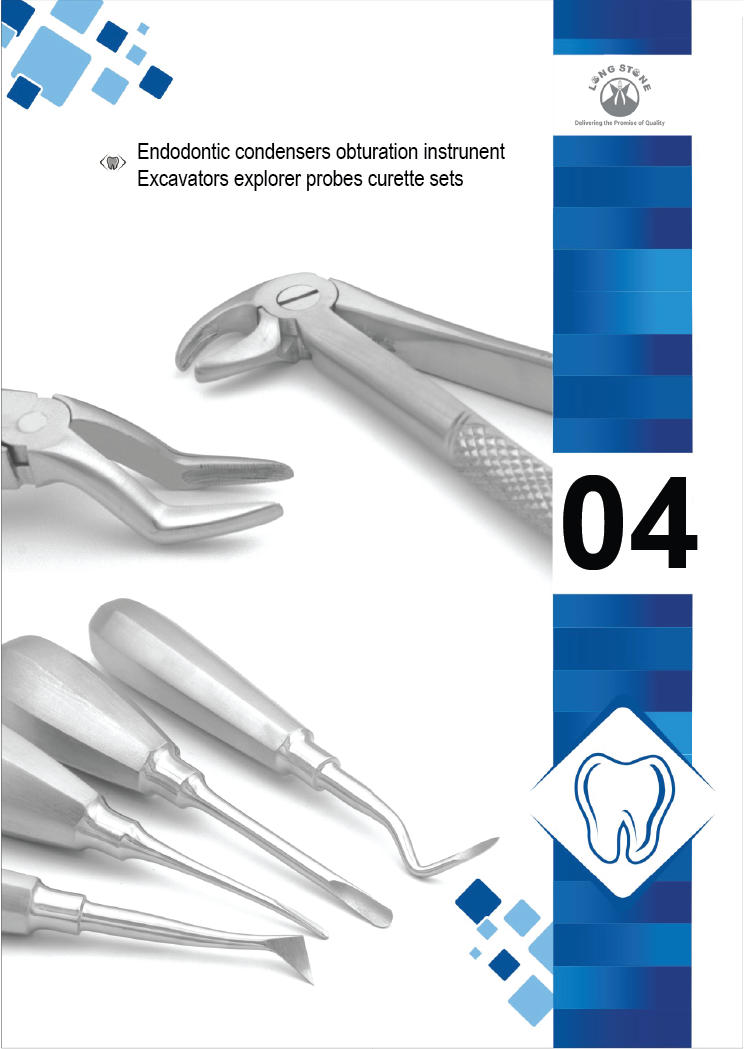 Endodontic condensers obturation instrunent excavators explorer probes curette sets